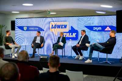 „Wir wollen ein Initialzünder sein für den Handball“. Dritter Löwentalk in der SAP Arena.  DYN-Gründer Christian Seifert stellt Plattform vor. 