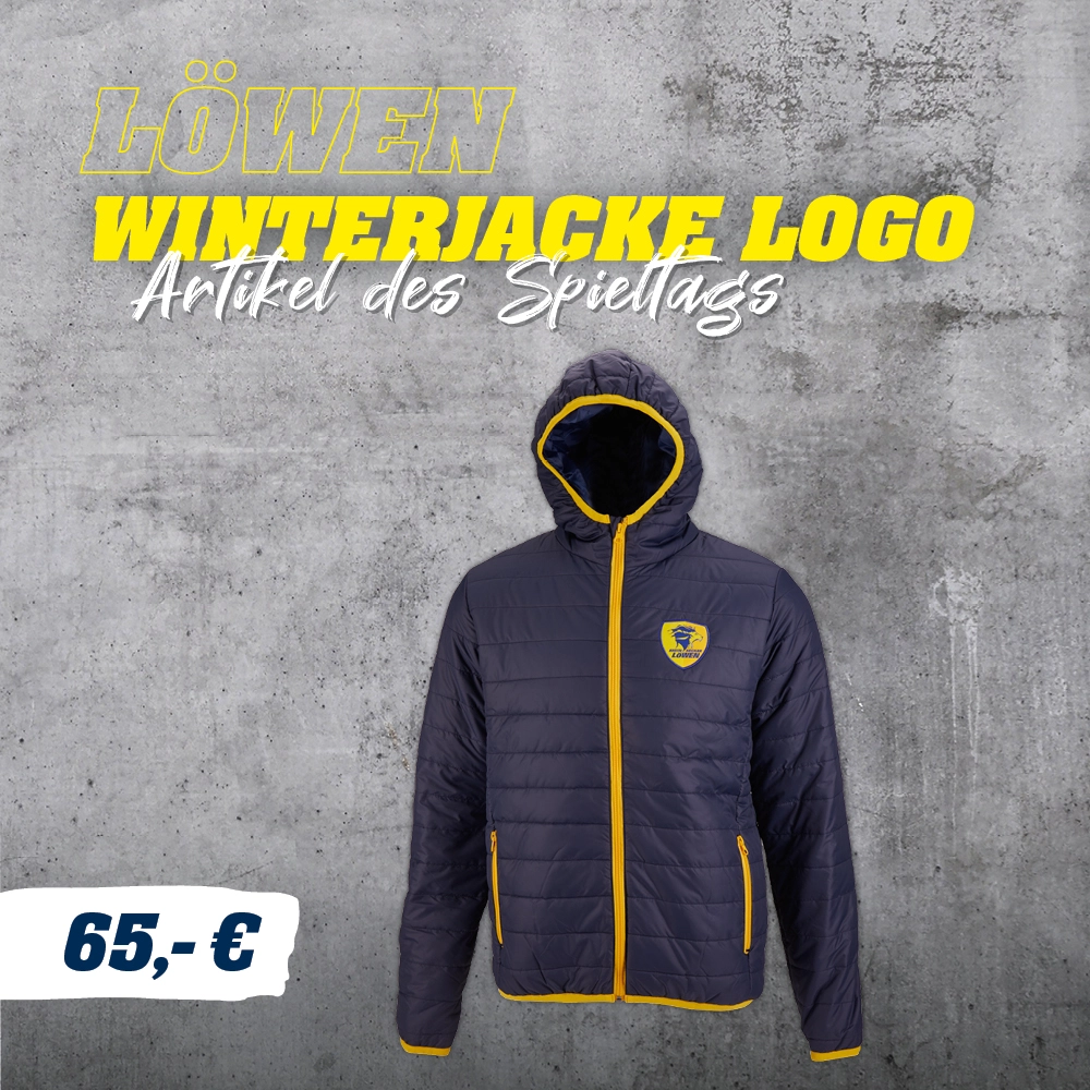Der Artikel des Spieltags bei der Partie gegen Leipzig: Löwen Winterjacke