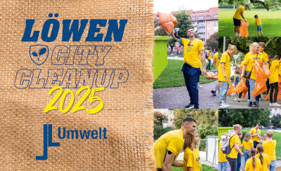 Löwen putzen Mannheim raus - sei dabei!. City Cleanup mit Löwen-Partner JL Umwelt findet am 19. September 2025 zum zweiten Mal statt. 