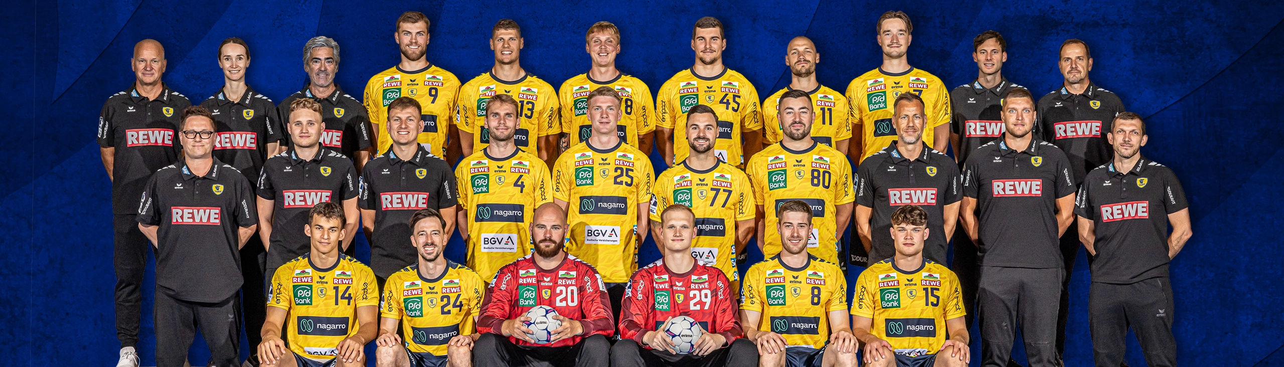 Mannschaftsfoto der Rhein-Neckar Löwen Saison 2025-2026