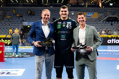 Links: Oliver Göbel (Senior Key-Account Manager ATLAS), Mitte: Halil Jaganjac, Rechts: Maximilian Finke, Head of Marketing ATLAS)