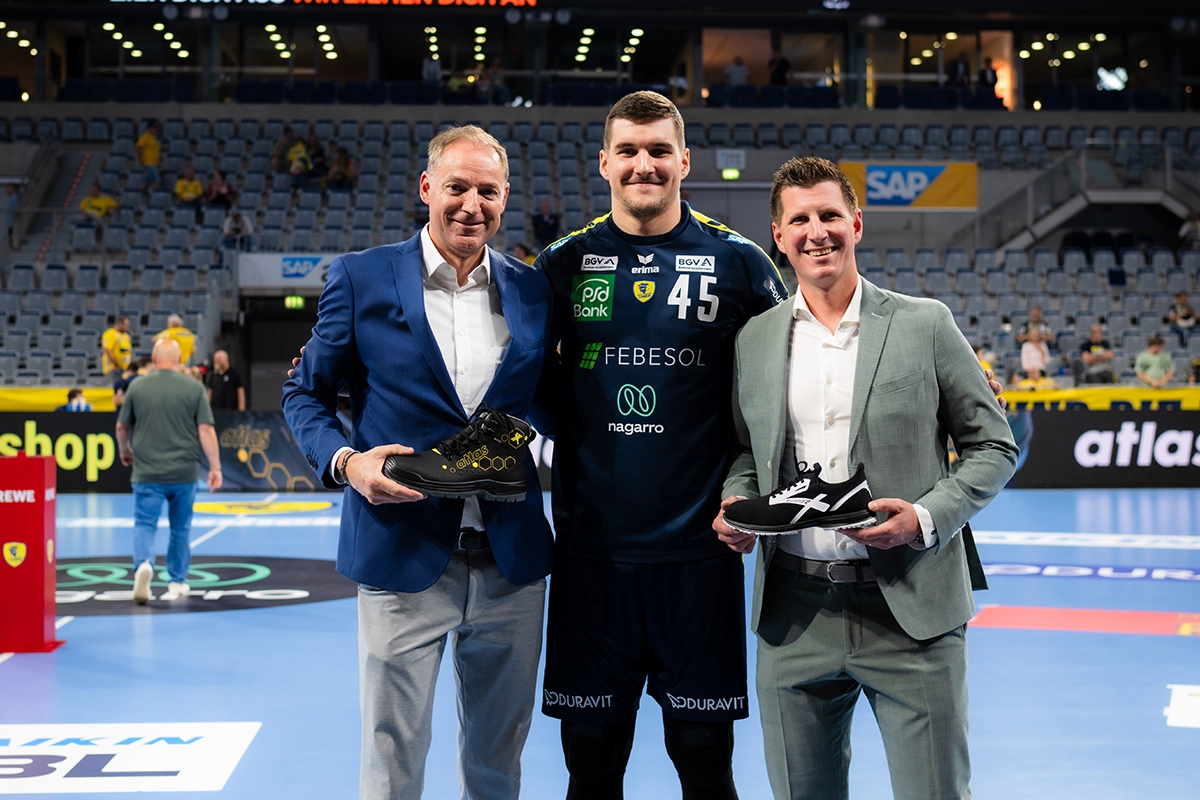 Links: Oliver Göbel (Senior Key-Account Manager ATLAS), Mitte: Halil Jaganjac, Rechts: Maximilian Finke, Head of Marketing ATLAS)