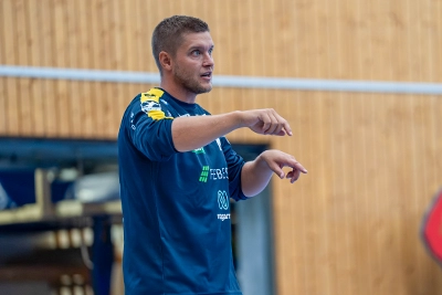 Co-Trainer Michel Abt beim Training.