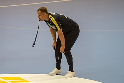 Löwen-Trainer Maik Machulla im Training. 