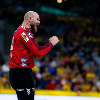 Mike Jensen ballt beide Fäuste zum Jubel