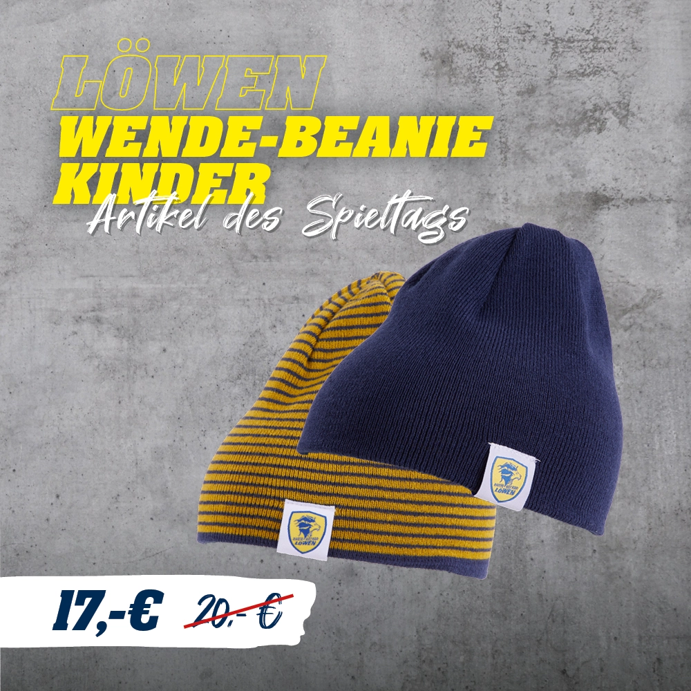 Artikel des Spieltags gegen Frisch Auf Göppingen: Löwen Wende-Beanie Kinder
