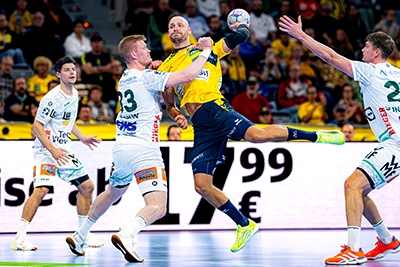 Lukas Sandell im Spiel gegen Göppingen.