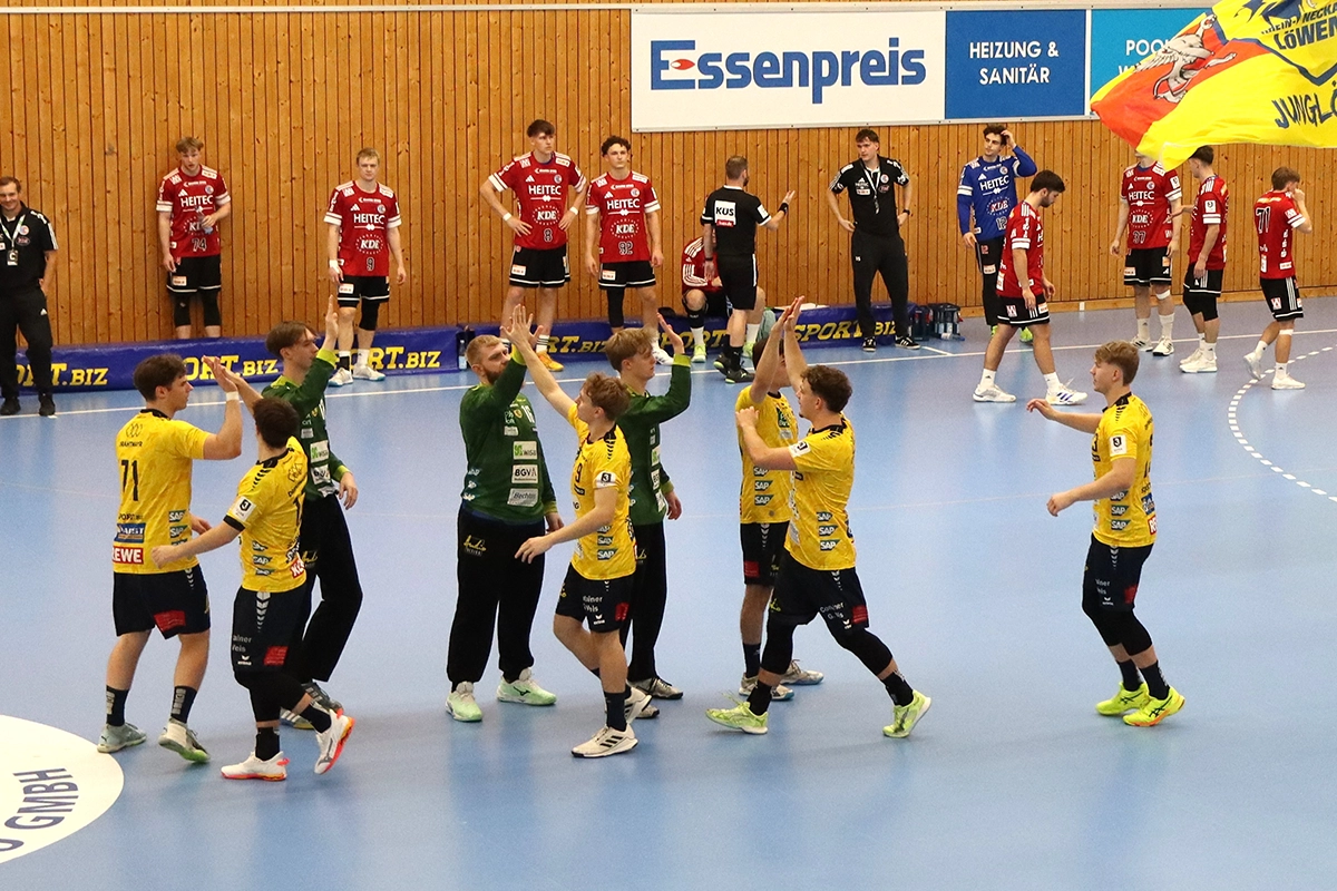 Die Rhein-Neckar Löwen II feiern nach zwei Niederlagen in Serie einen Heimsieg.