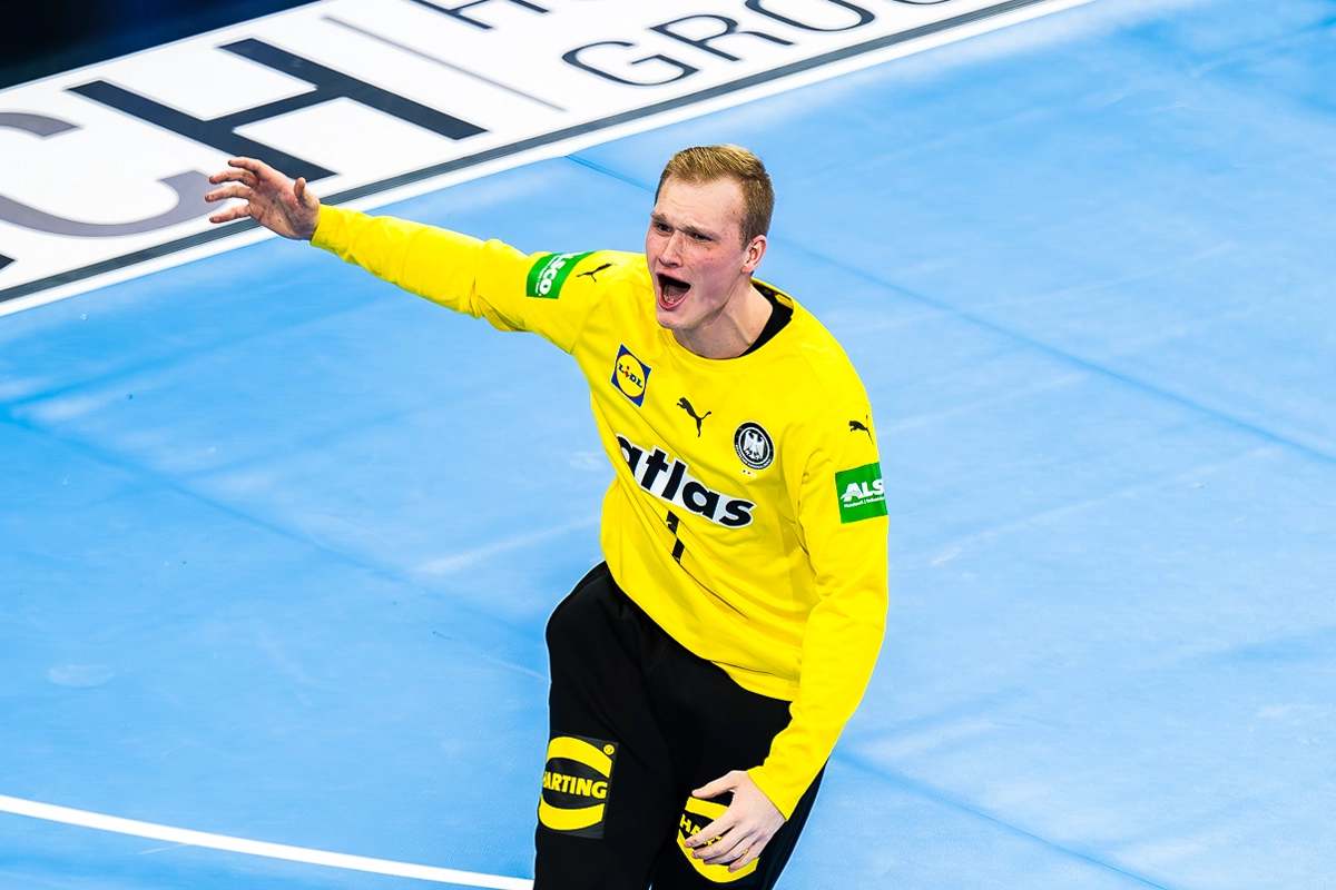 David Späth im Trikot des DHB-Teams.