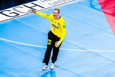 David Späth im Trikot des DHB-Teams.