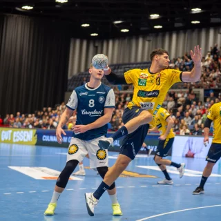 Basti Heymann im Durchbruch auf der rechten Seite