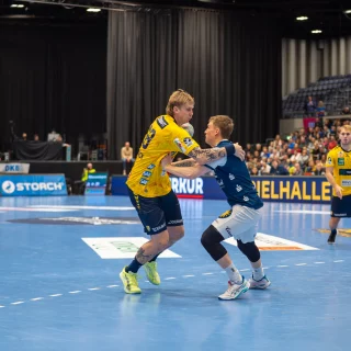 Edwin Aspenbäck im Zweikampf