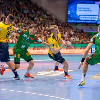 Haukur Thrastarson im Auswärtsspiel gegen den SCM