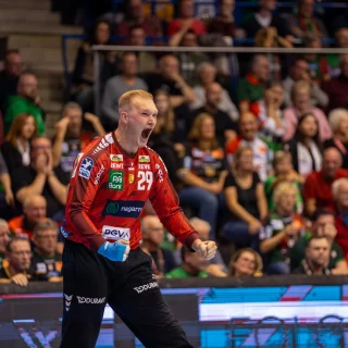 David Späth jubelt im Auswärtsspiel gegen den SCM