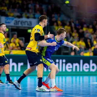 Sebastian Heymann in der Abwehr.