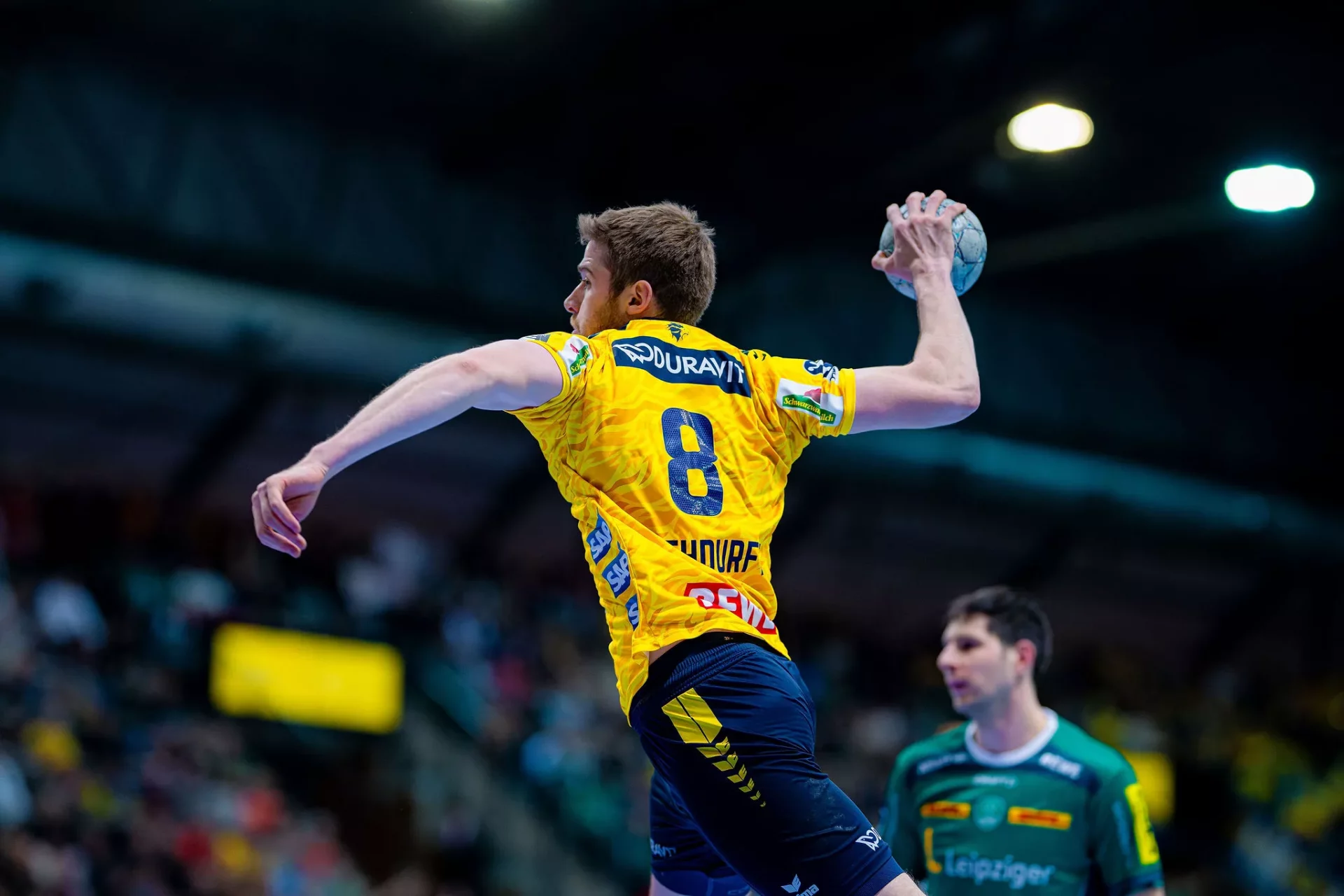 Torwurf von Tim Nothdurft.