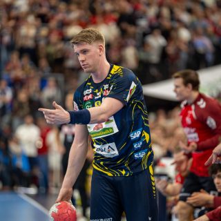 Haukur Thrastarson im Spiel.