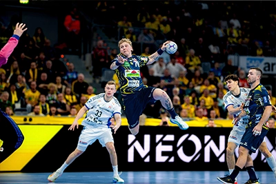 Edwin Aspenbäck im Spiel gegen den HSVH.