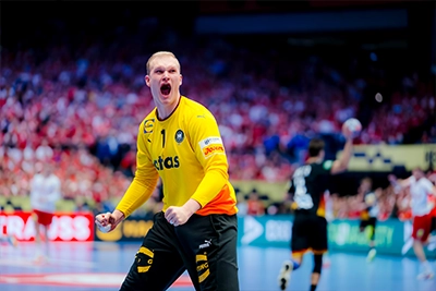 David Späth während der Handball-EM.