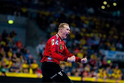 David Späth jubelnd.