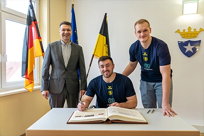 Eintrag Goldenes Buch.