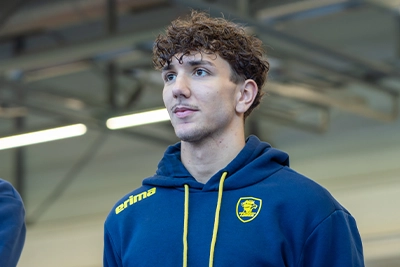 Konzentrierter Blick.