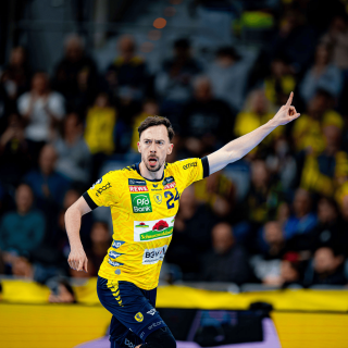 Patrick Groetzki im Spiel gegen die HSG Wetzlar.