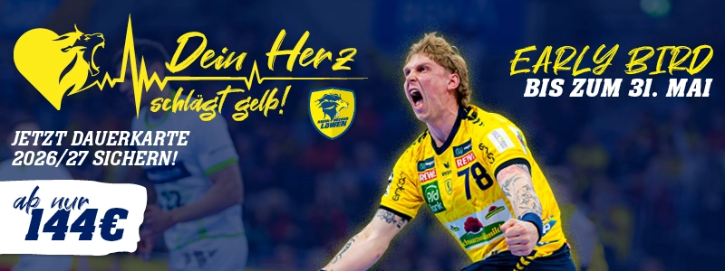 Dein Herz schlägt GELB! Jetzt Dauerkarte 26-27 buchen und bei allen 17 Bundesliga-Heimspielen live dabei sein.