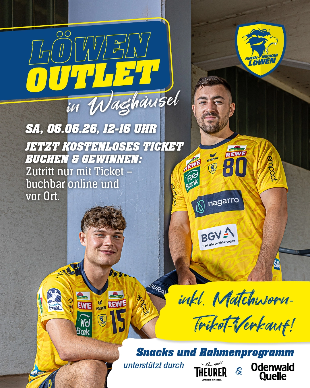Grafik mit allen Infos zum Fanshop Outlet.