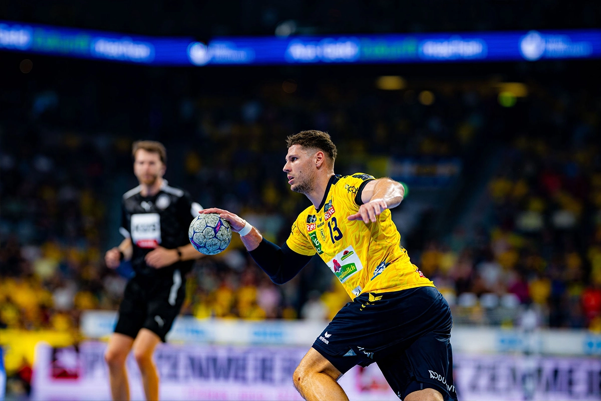 Sebastian Heymann gegen Magdeburg.