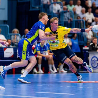 Edwin Aspenbäck im Spiel gegen Gummersbach.