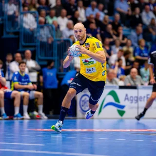 Lukas Sandell im Spiel gegen Gummersbach.