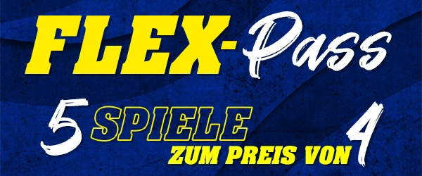 Flex-Pass: 5 Spiele aussuchen, nur 4 bezahlen!