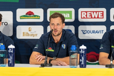 Kentin Mahé spricht.
