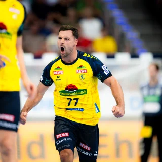 Dani Baijens beim Jubeln im Spiel gegen Hannover.