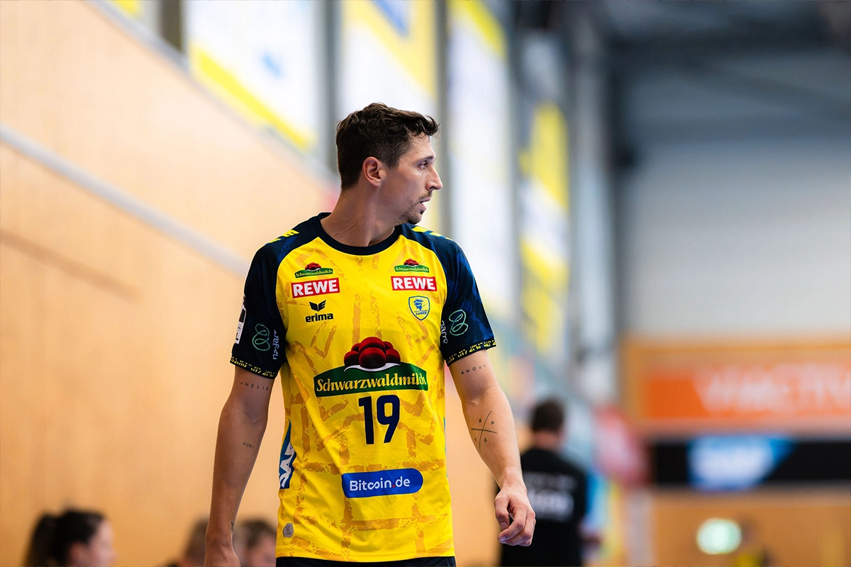 Marius Steinhauser im Löwen-Trikot.