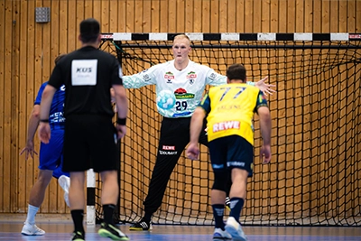 David Späth im Test gegen Großwallstadt.