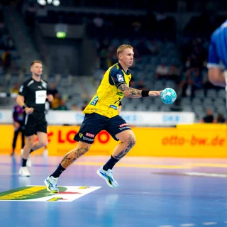 Edwin Aspenbäck im Spiel gegen Gummersbach.