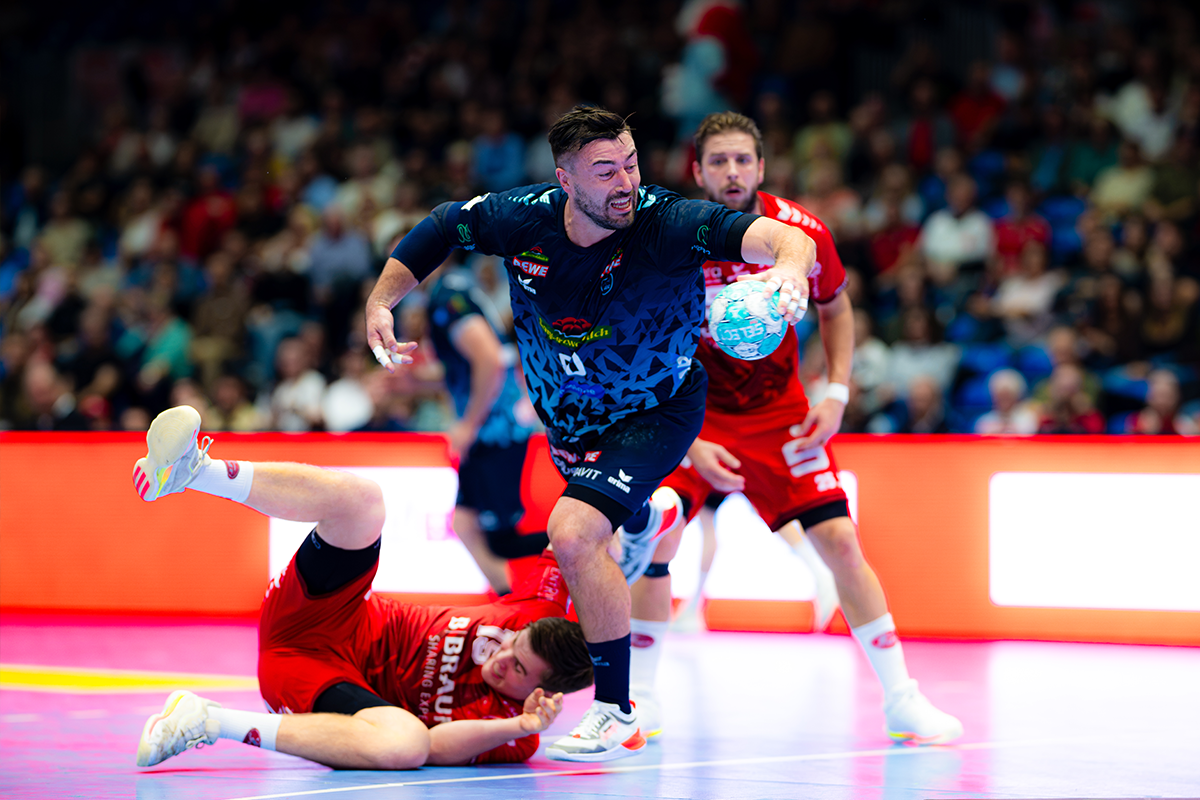 Jannik Kohlbacher im Spiel gegen die MT Melsungen