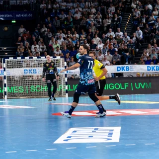 Dani Baijens im Spiel gegen den THW Kiel.