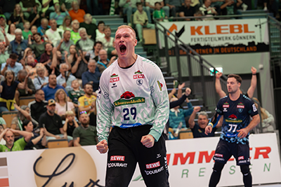 David Späth im Spiel gegen die HSG Wetzlar