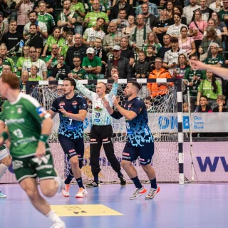 jannik Kohlbacher im Spiel gegen die HSG Wetzlar.