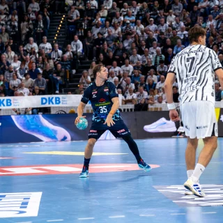 Kentin Mahe im Spiel gegen den THW Kiel.