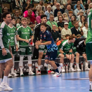Gino Steenaerts im Spiel gegen die HSG Wetzlar.