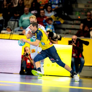 Marius Steinhauser im Angriff.