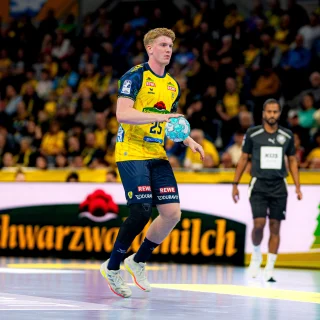 Haukur Thrastarson im Spiel gegen den SC Magdeburg.