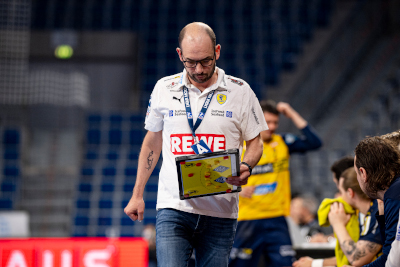 "Das sind wir allen schuldig": Löwen-Trainer Klaus Gärtner verspricht vollen Einsatz beim EHF FINALS Men 2021 in der SAP Arena. 