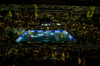Beeindruckender Blick in die SAP Arena.