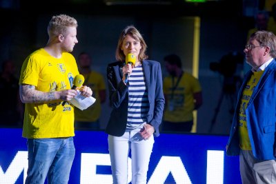 Jennifer Kettemann beim letzten Spiel der Saison 2017/18.